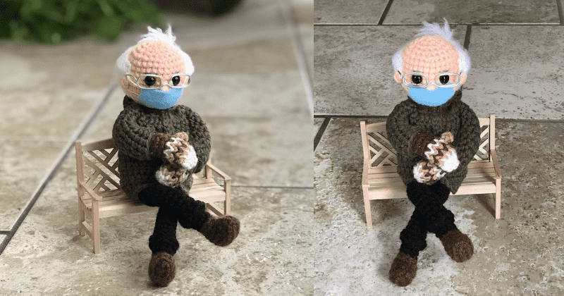 Bernie Sanders with Mittens Amigurumi Crochet Doll Pattern